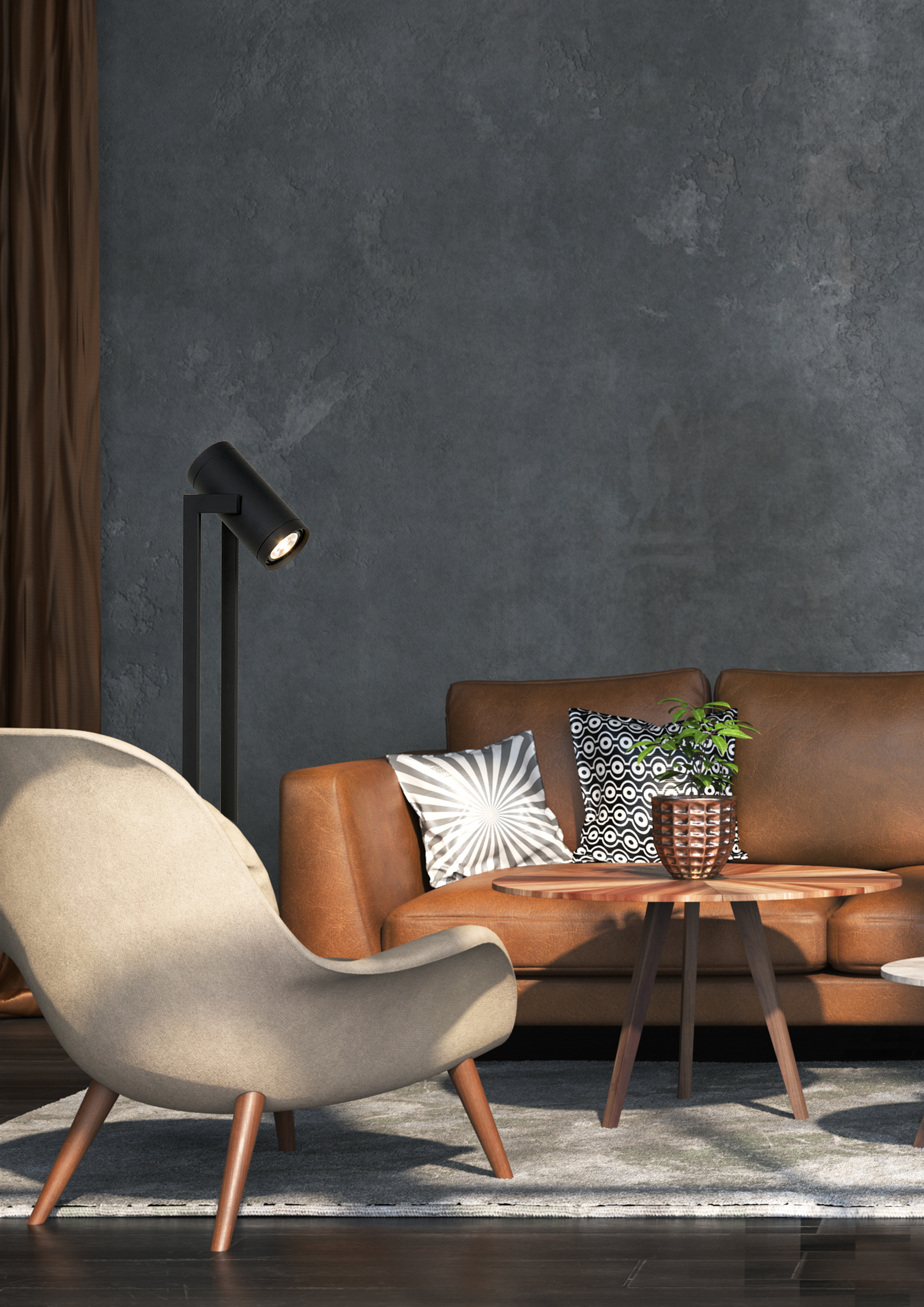 Lucide DOME Floor lamp LED Dim. GU10 ES111 2x12W 2200K